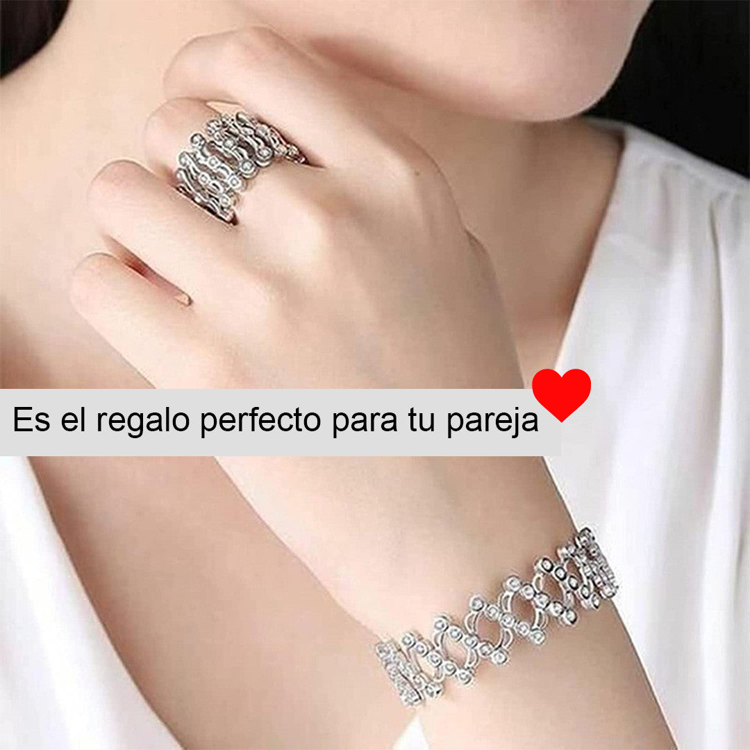 Exclusivo Anillo Pulsera 2 En 1