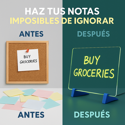 Escribe. Ilumina. Sorprende. - TABLERO LED