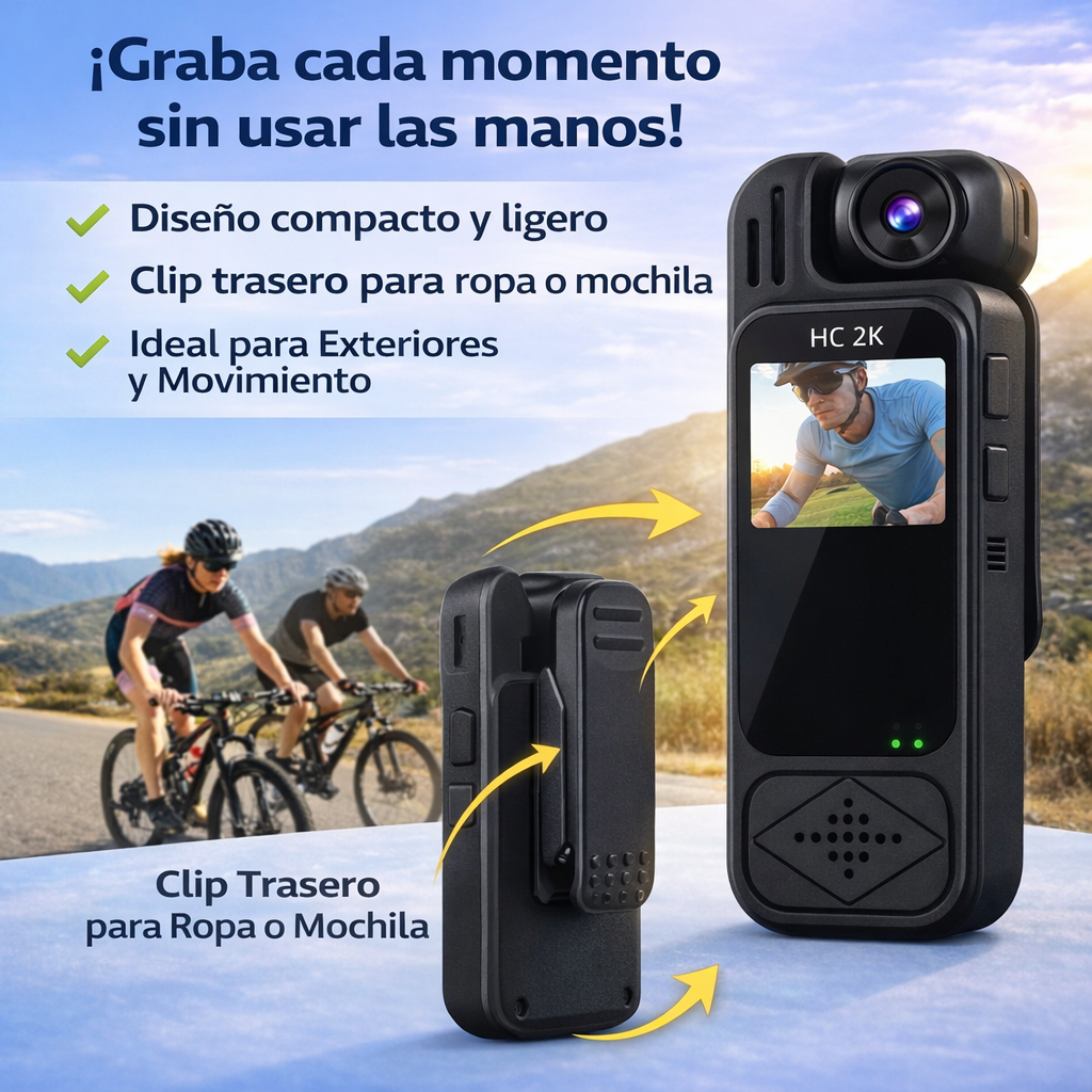 La cámara compacta que va contigo a todas partes - GRABADORA BACKFLIP