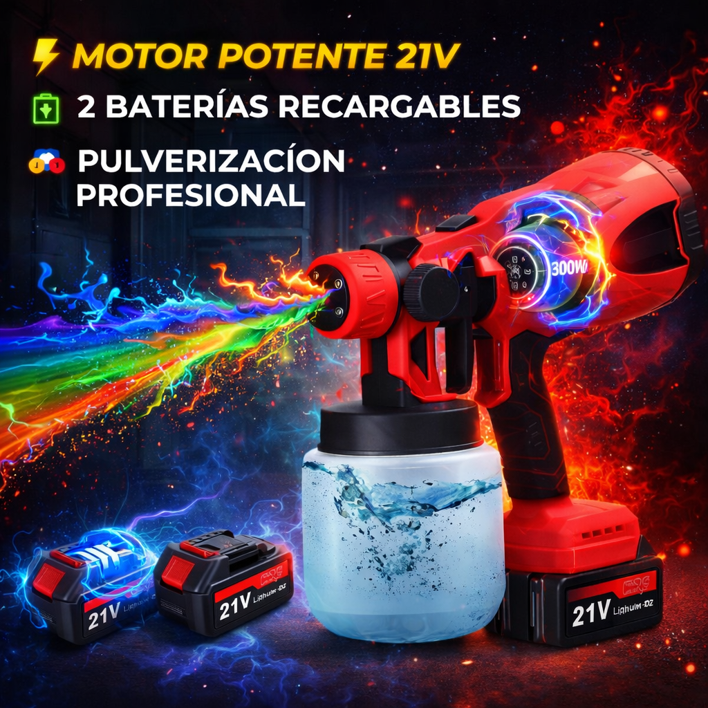 TRANSFORMA TU CASA EN MINUTOS - pistola de pintura inalambrica
