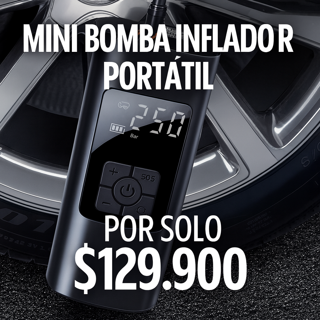 Un inflador potente, compacto y confiable - Mini inflador portatil