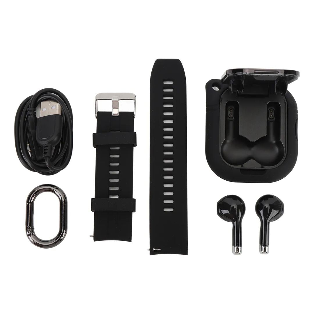 No cargues mas audifonos y reloj separados ahora llevalos juntos - RELOJ + AUDIFONOS.