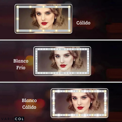 El espejo led que toda mujer necesita en su auto